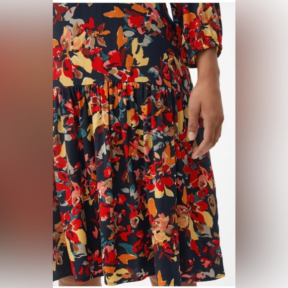 s.Oliver Patterned Dress With Flounce Sustainable , size 16 - Picture 12 of 15